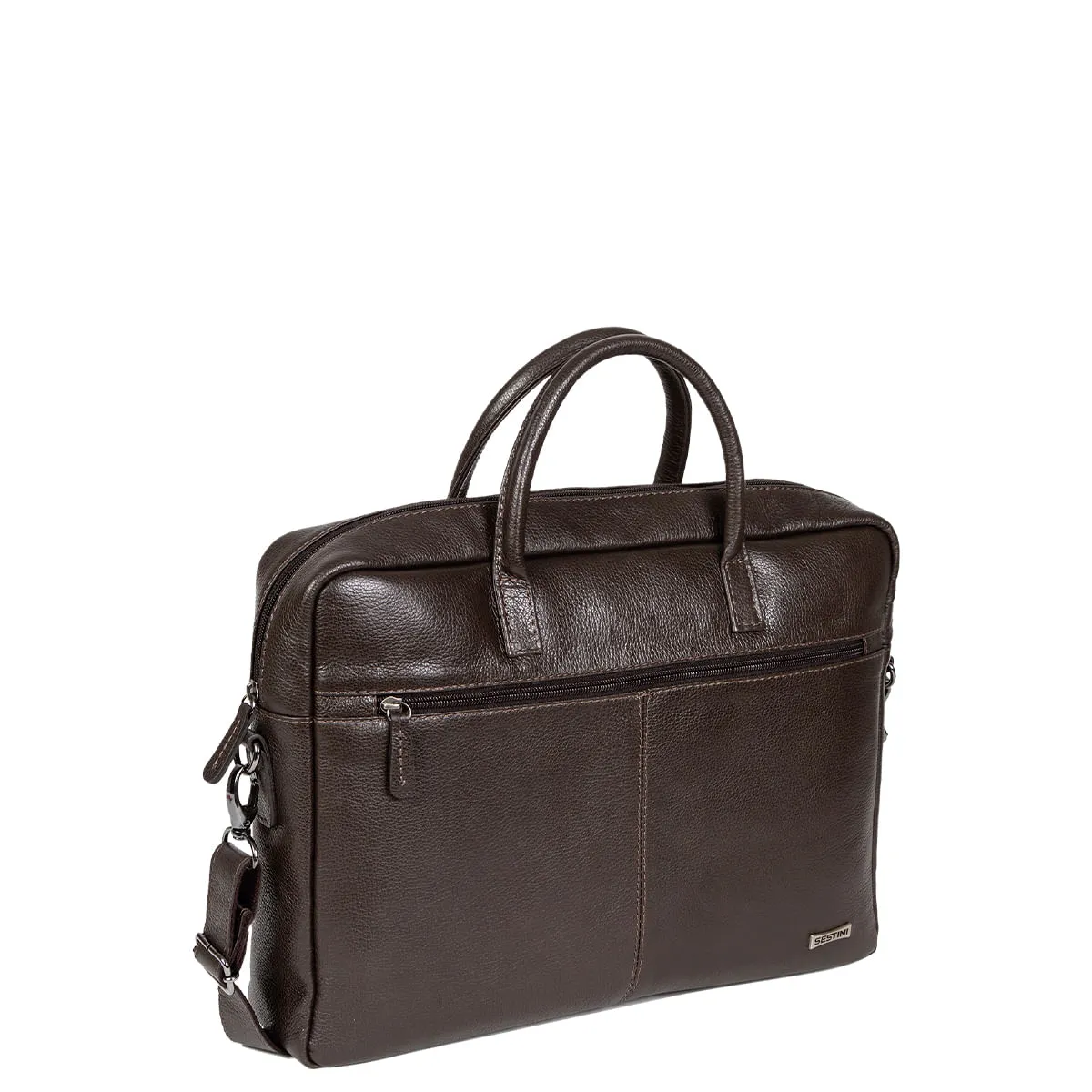 Bolsa Executiva Vertical Couro - Café