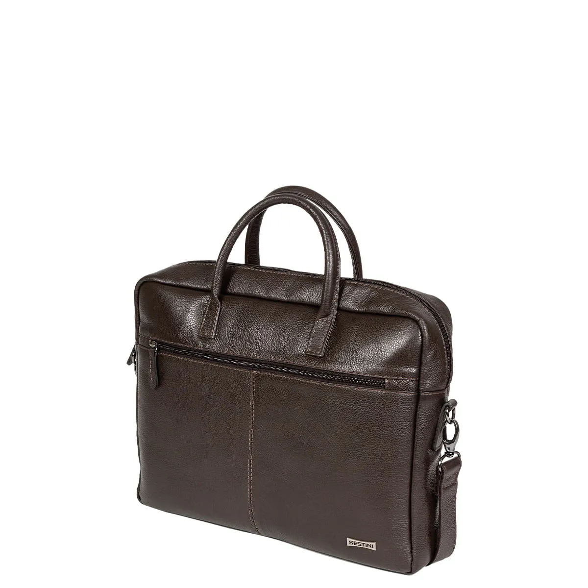 Bolsa Executiva Vertical Couro - Café