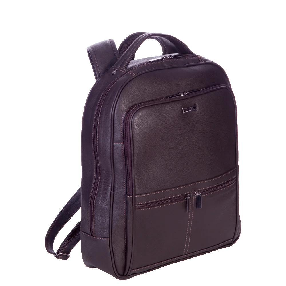 Bolsa Grande Couro para Notebook Sestini Bulls Marrom - Café