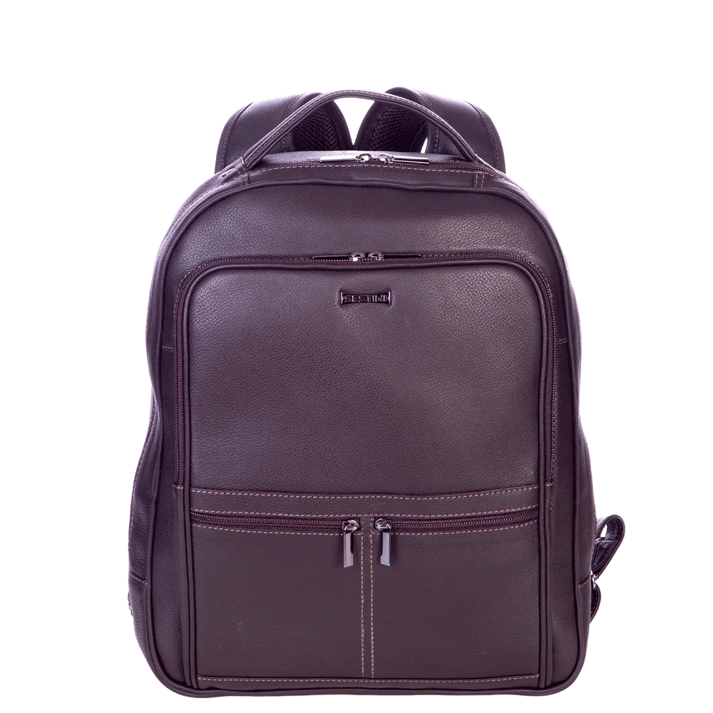 Bolsa Grande Couro para Notebook Sestini Bulls Marrom - Café