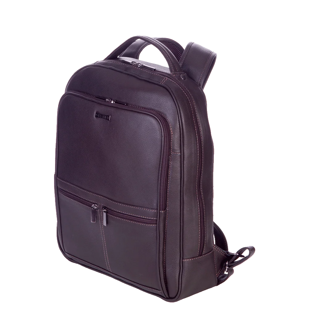 Bolsa Grande Couro para Notebook Sestini Bulls Marrom - Café