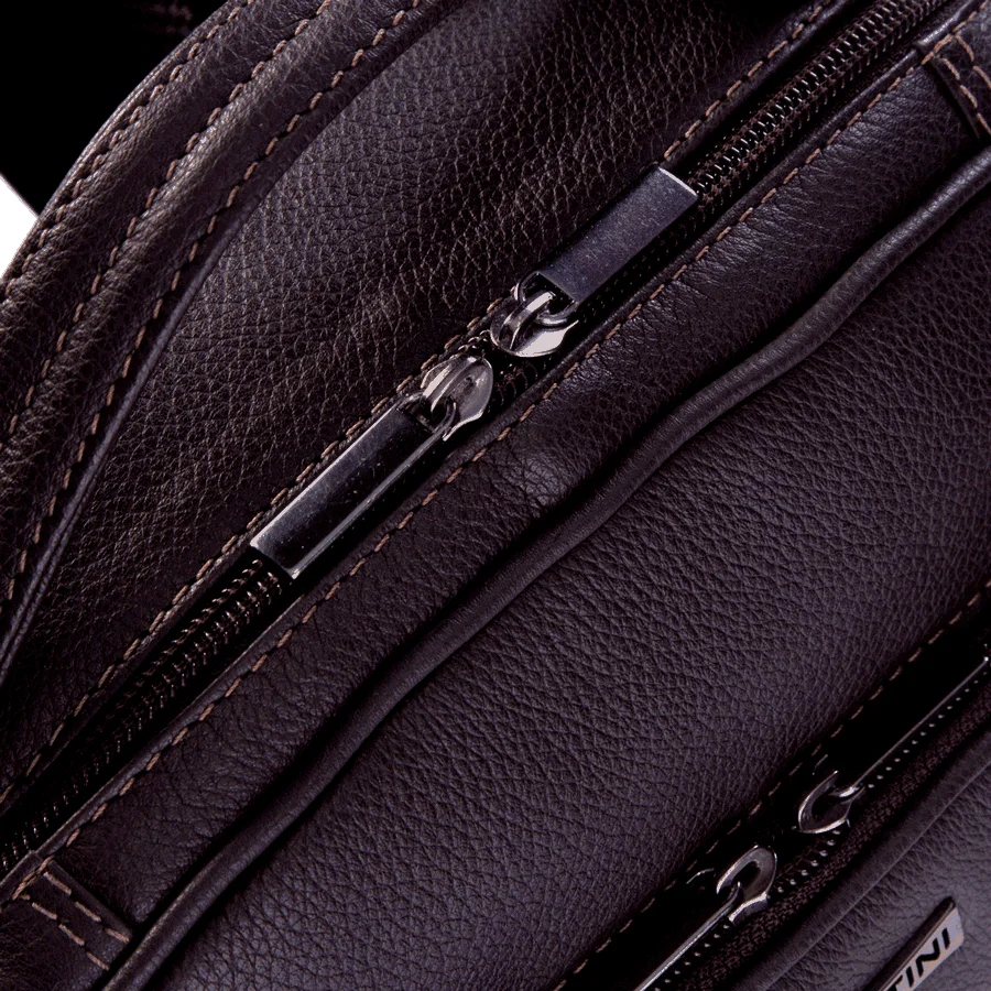 Bolsa Grande Couro para Notebook Sestini Bulls Marrom - Café