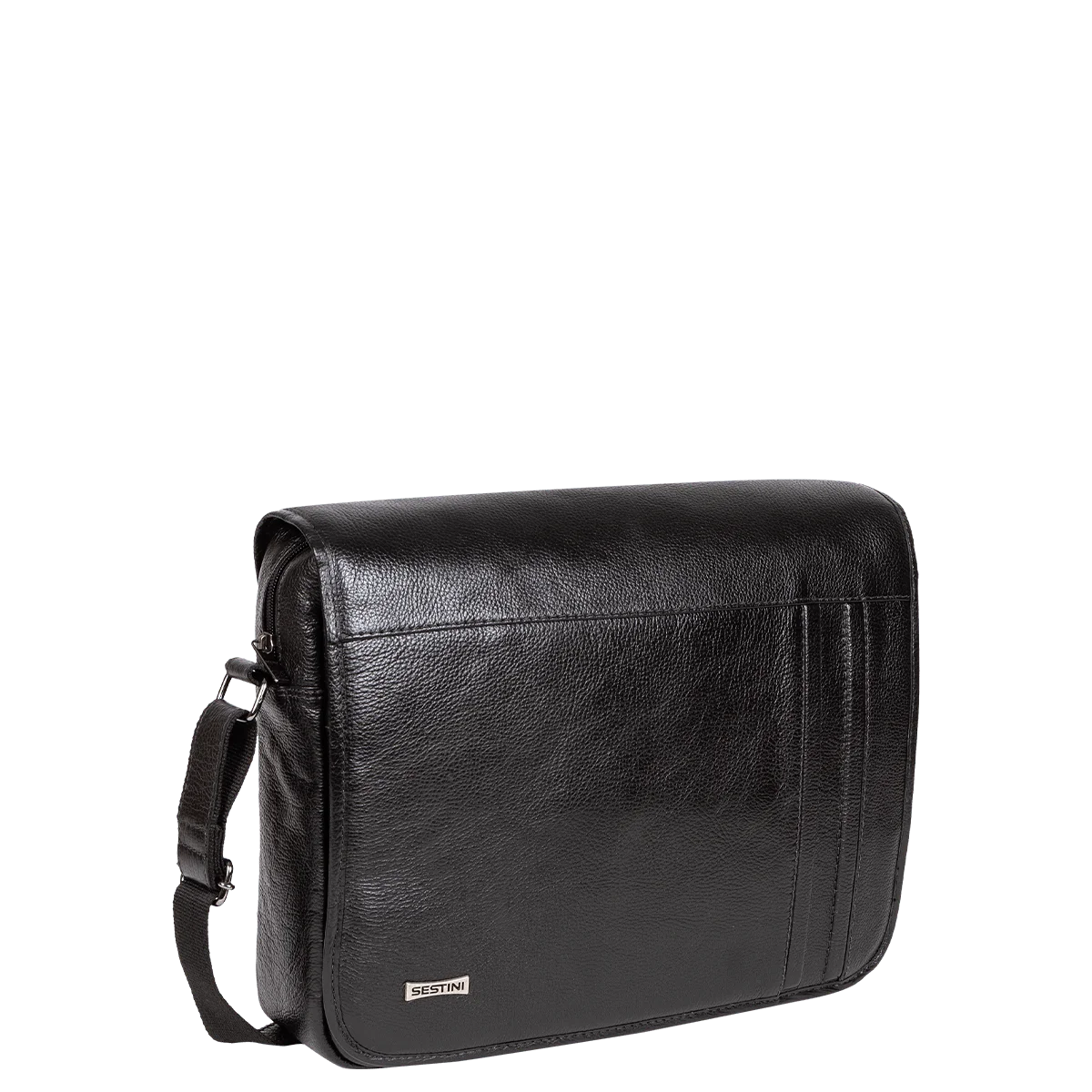 Bolsa Grande Executiva Porta Notebook Couro - Preto