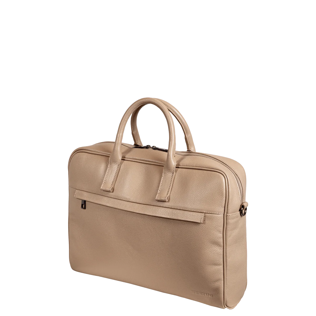 Bolsa Grande de Couro Notebook 15,6 Sestini Maya - Nude