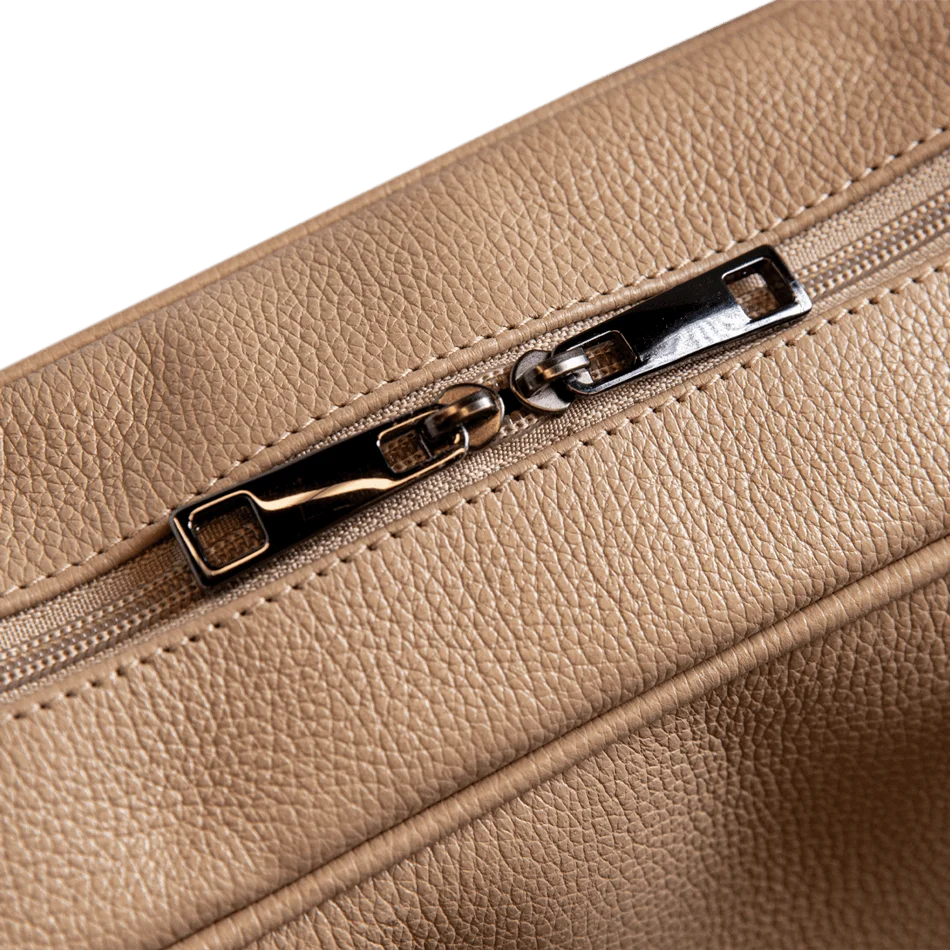 Bolsa Grande de Couro Notebook 15,6 Sestini Maya - Nude