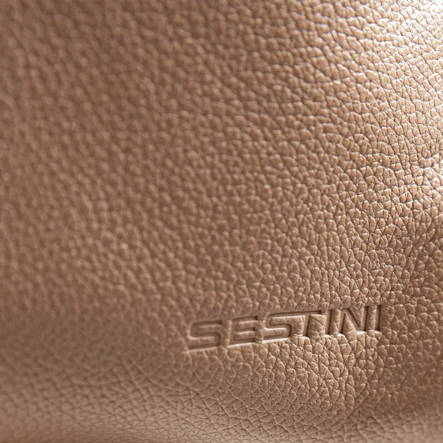 Bolsa Grande de Couro Notebook 15,6 Sestini Maya - Nude