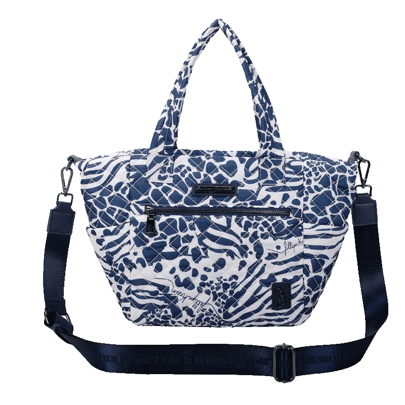 Bolsa Satchel Grande Fellipe Krein Ss23 Matelassê Casual Fk637 - Azul