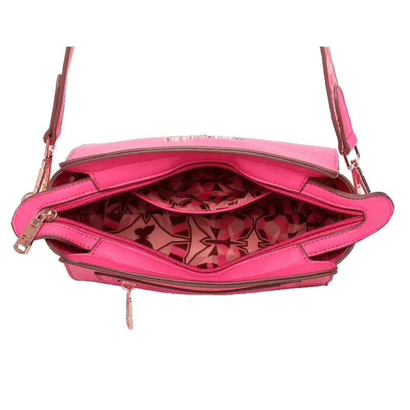 Bolsa Tiracolo Média Fellipe Krein Ss23 Butterfly Fk614 - Rosa