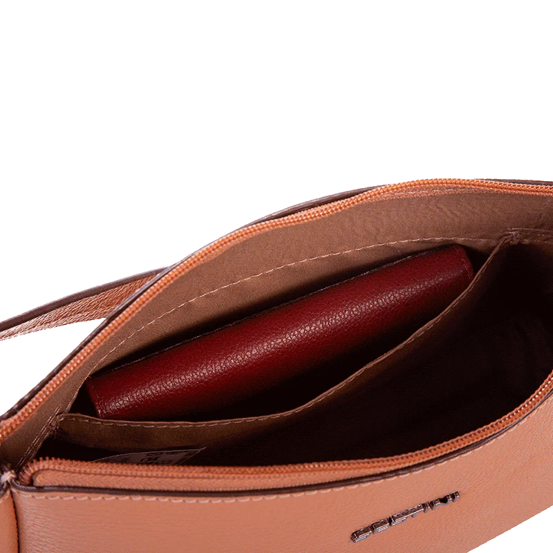 Bolsa Tiracolo Pequena Sestini Maya Bege - Nude