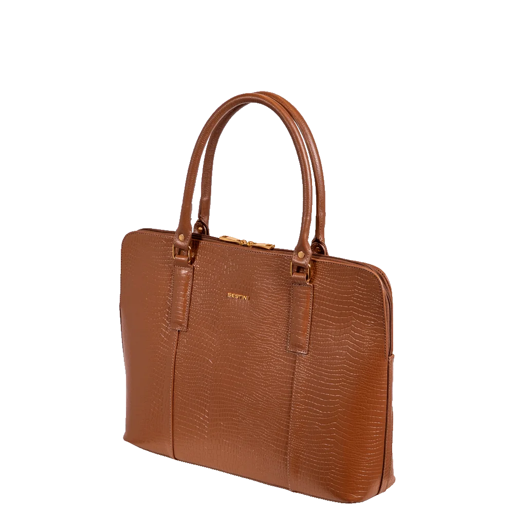 Bolsa para Notebook Executiva Sestini Skin - Marrom