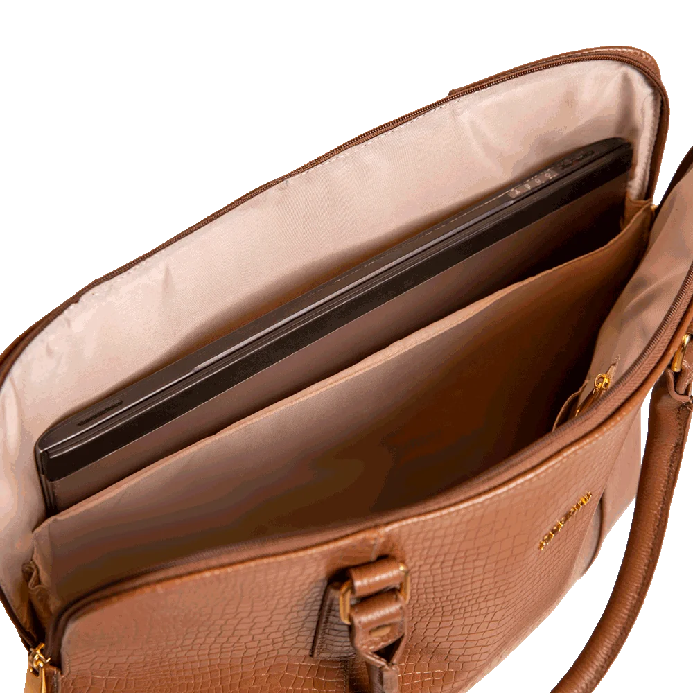 Bolsa para Notebook Executiva Sestini Skin - Marrom