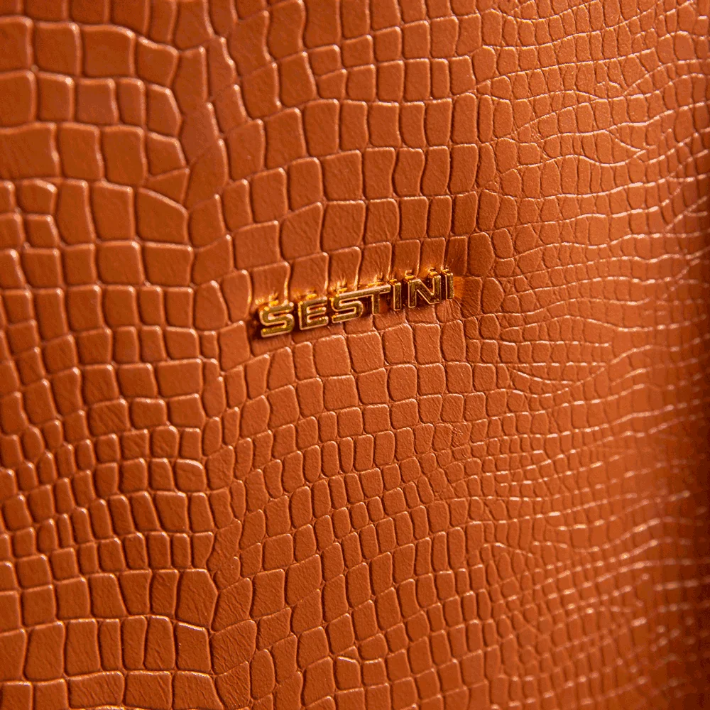 Bolsa para Notebook Executiva Sestini Skin - Marrom