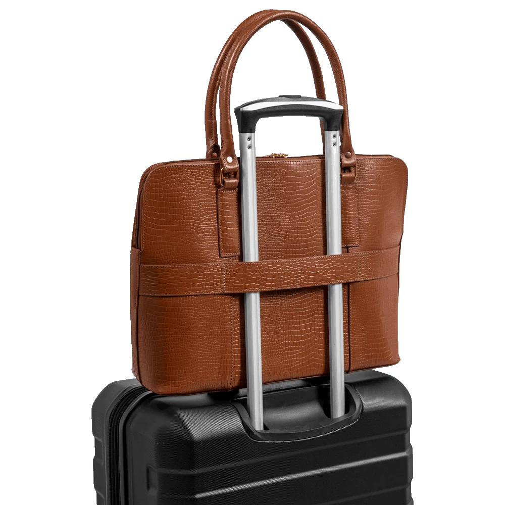 Bolsa para Notebook Executiva Sestini Skin - Marrom