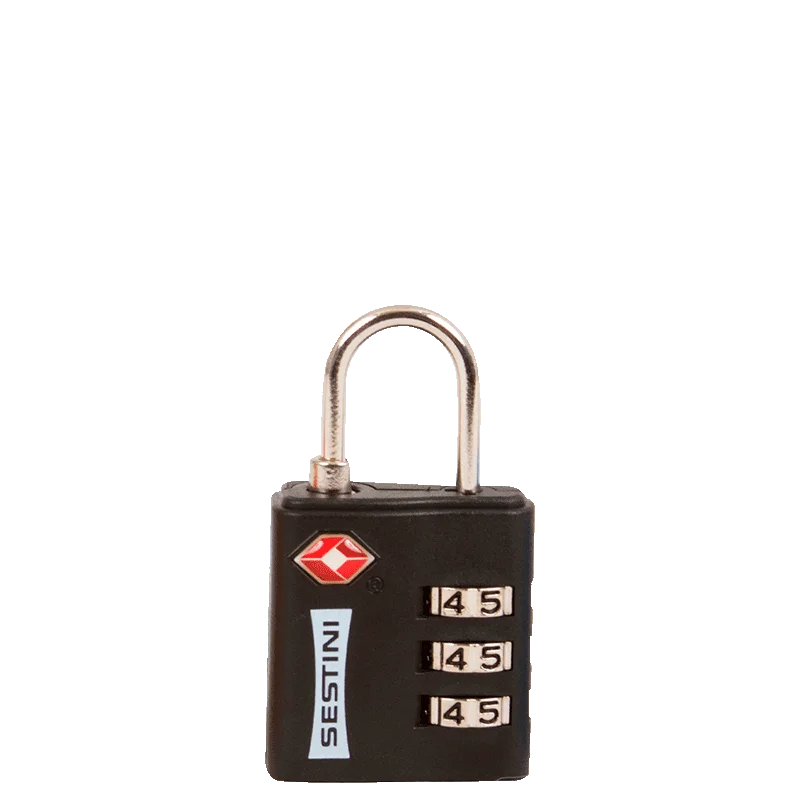 Cadeado TSA com Combinação Preto