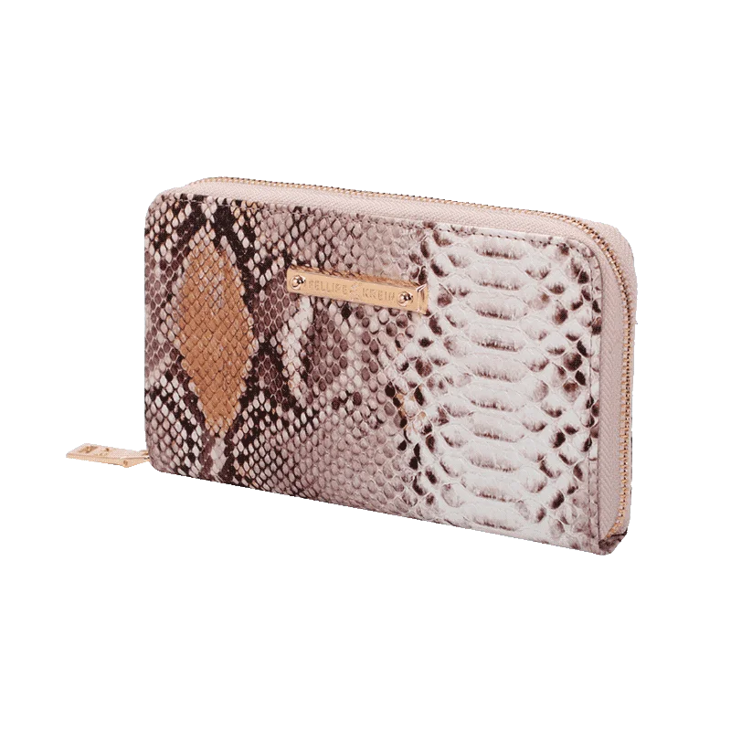 Carteira Ziper Grande Fellipe Krein Ss23 Fk646 - Marrom