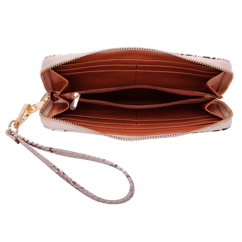 Carteira Ziper Grande Fellipe Krein Ss23 Fk646 - Marrom