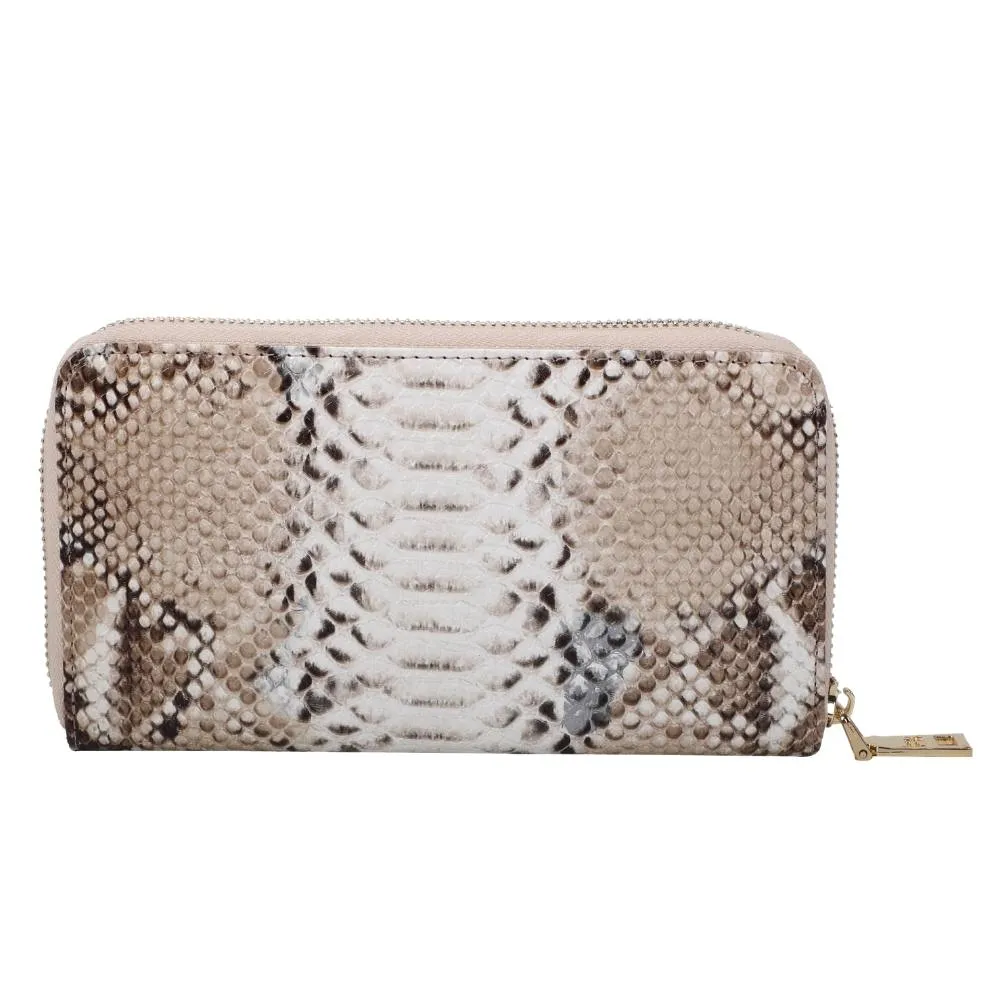 Carteira Ziper Grande Fellipe Krein Ss23 Fk646 Marrom - Nude