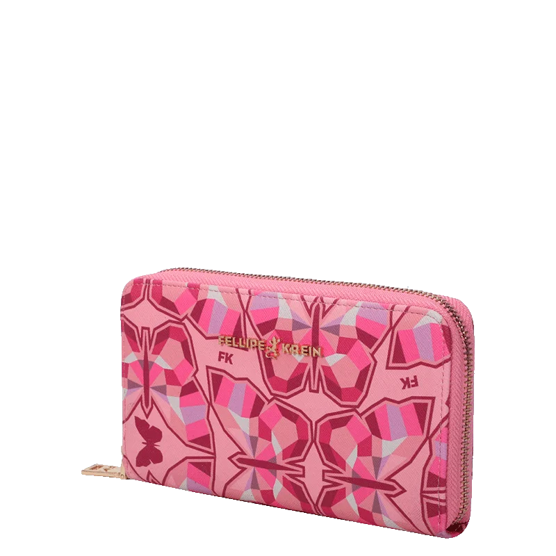 Carteira Ziper Grande Fellipe Krein Ss23 Fk648 - Rosa