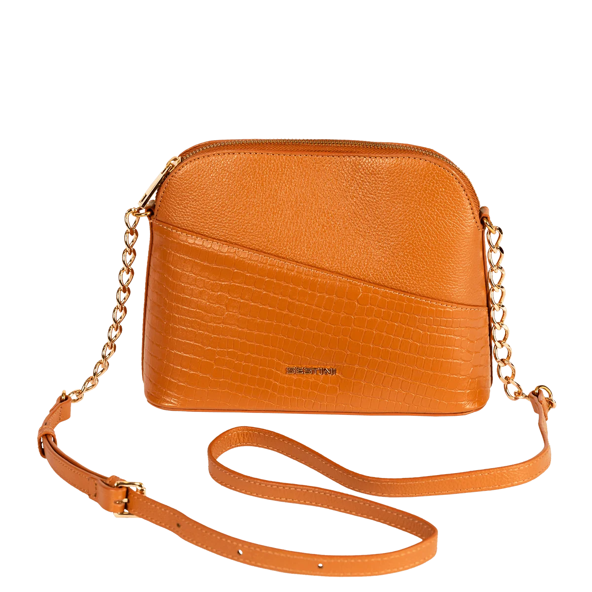 Cross Bag Pequena Couro Sestini Terrene - Savana