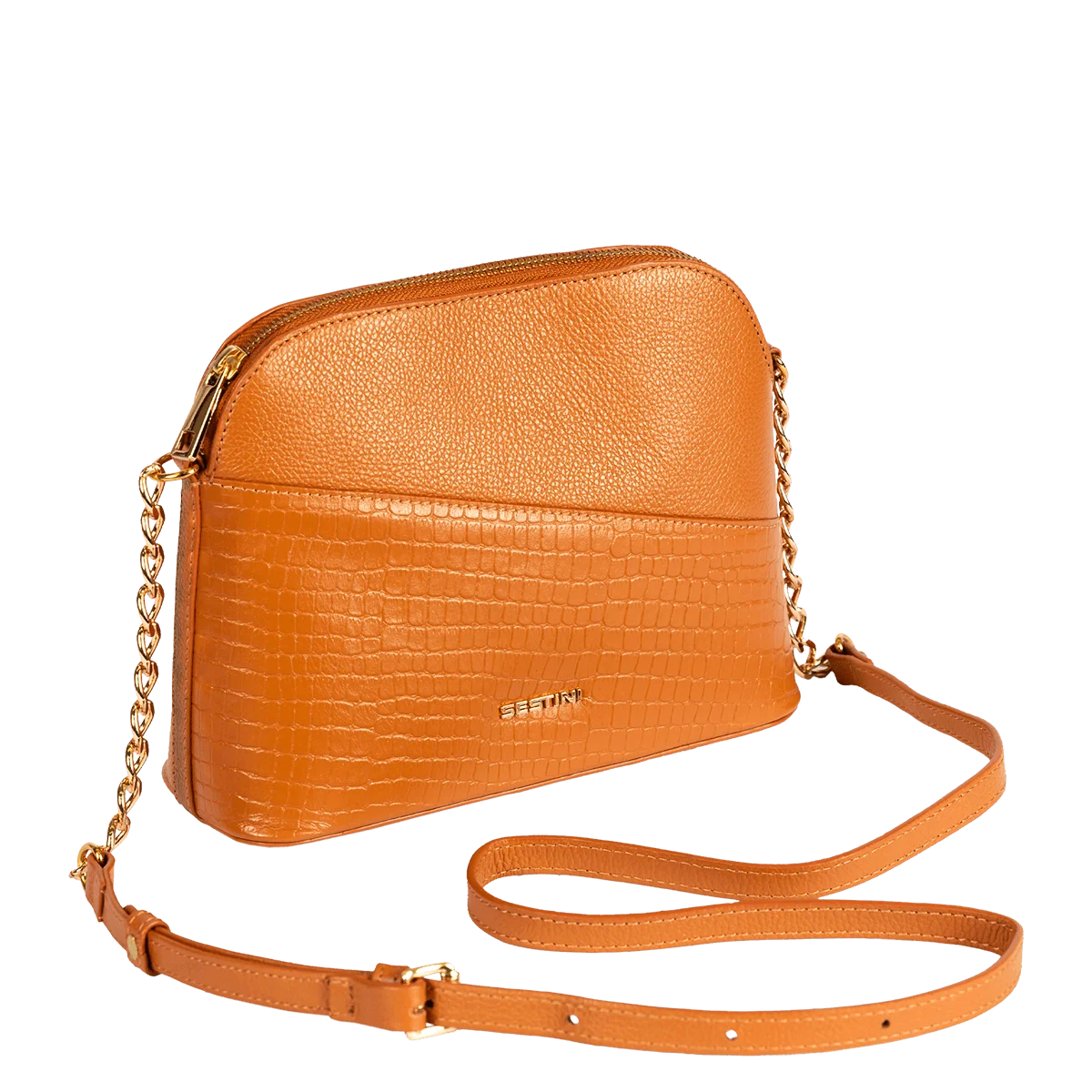 Cross Bag Pequena Couro Sestini Terrene - Savana