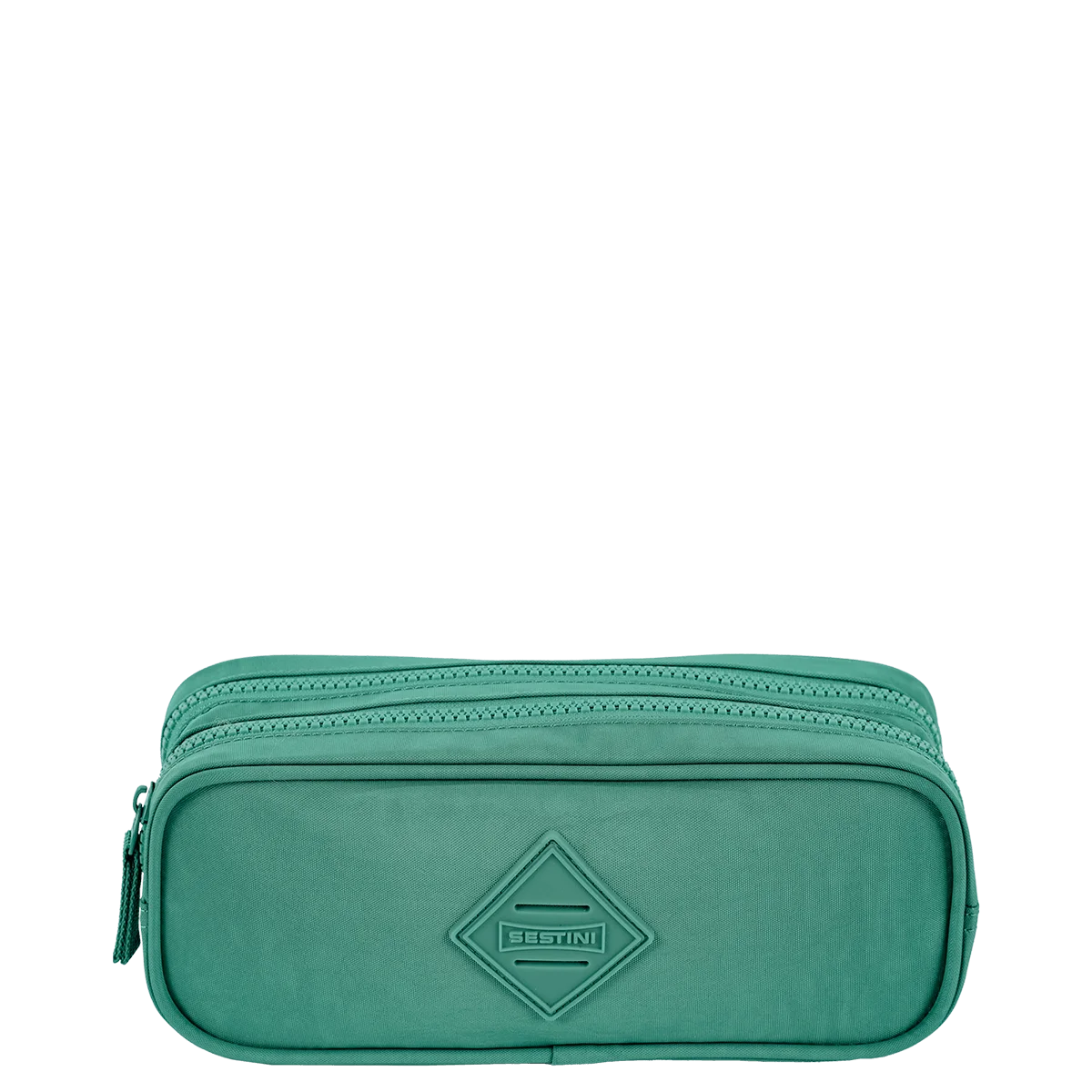 Estojo 2 Compartimentos Crinkle Verde - Jade