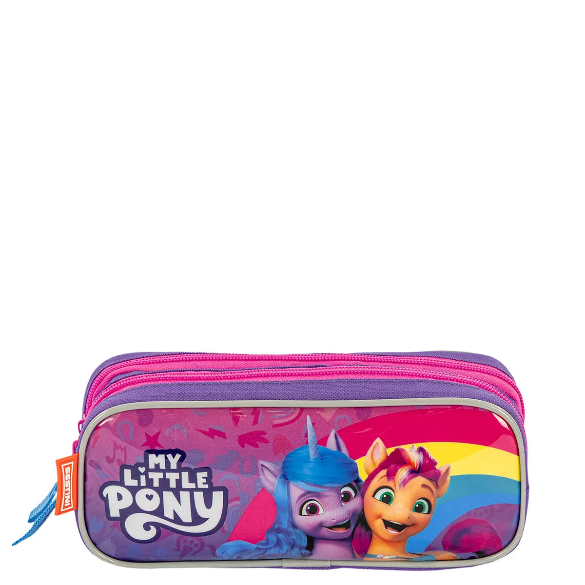 Estojo 2 Compartimentos My Little Pony Confete - Colorido