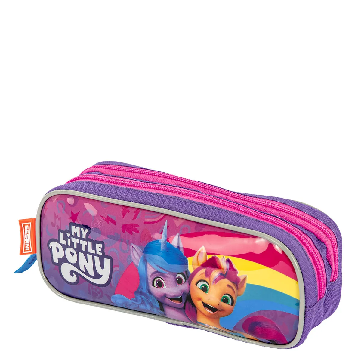 Estojo 2 Compartimentos My Little Pony Confete - Colorido