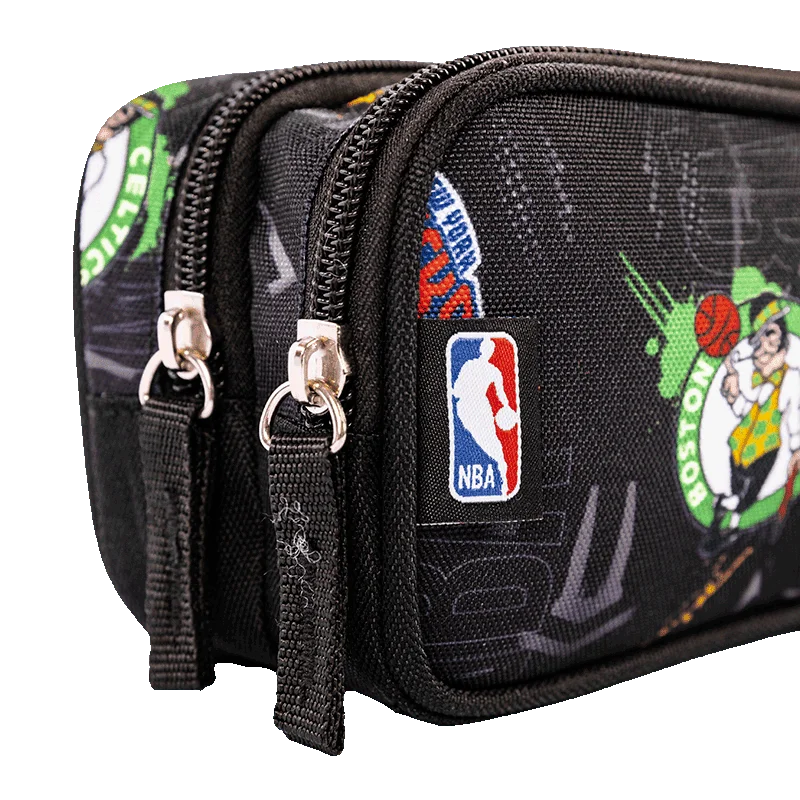 Estojo 2 Compartimentos Nba Begins - Cinza Grafite