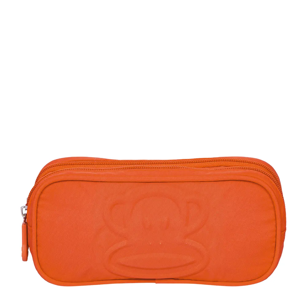 Estojo 2 Compartimentos Paul Frank Classics Laranja