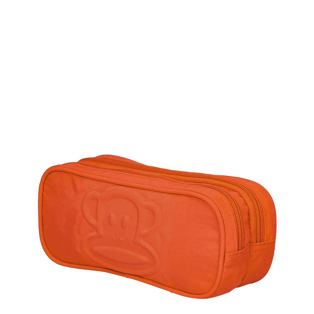 Estojo 2 Compartimentos Paul Frank Classics Laranja