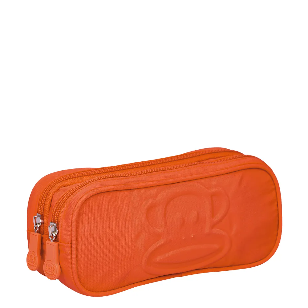 Estojo 2 Compartimentos Paul Frank Classics Laranja