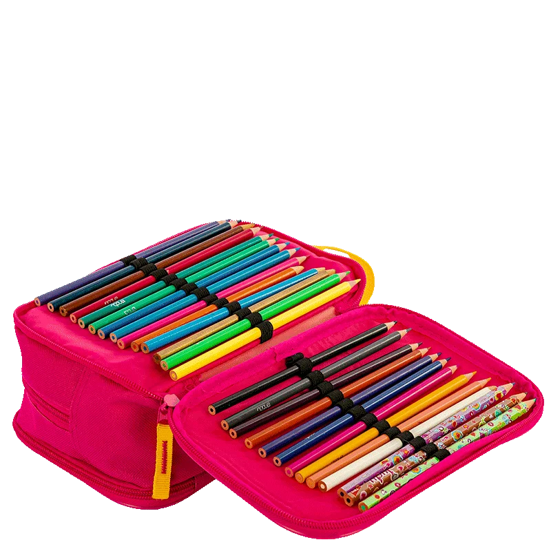 Estojo Box Especial 3 Compartimentos Gabby Rainbow - Colorido