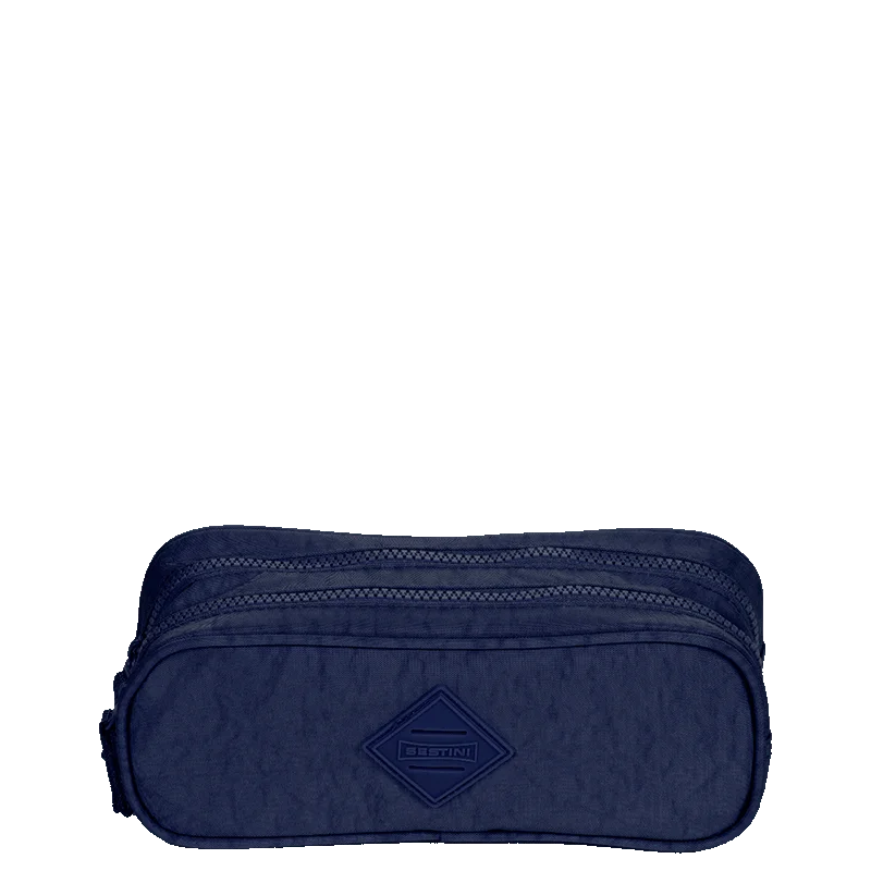 Estojo/Necessaire 2 Compartimentos CRINKLE Azul
