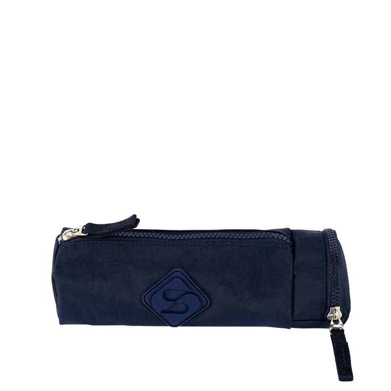 Estojo com Bolso Crinkle 2 - Azul