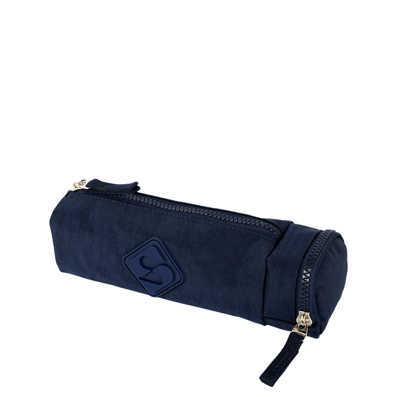 Estojo com Bolso Crinkle 2 - Azul