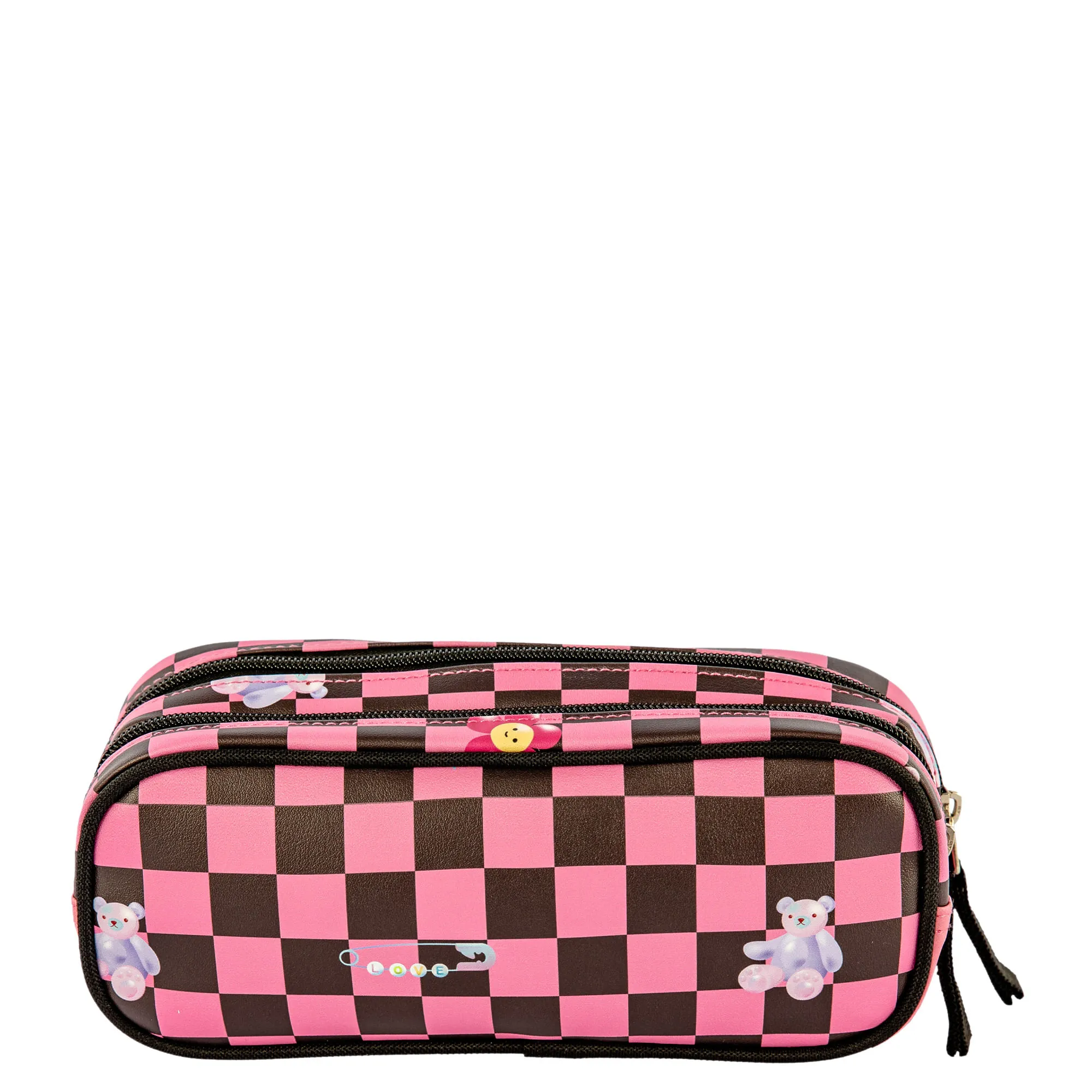 Estojos 2 Compartimentos Capricho Pop Cosmic Gang Rosa - Pink