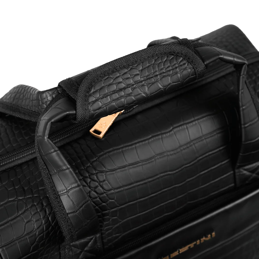 Frasqueira Grande Rígida Croco 5t - Preto