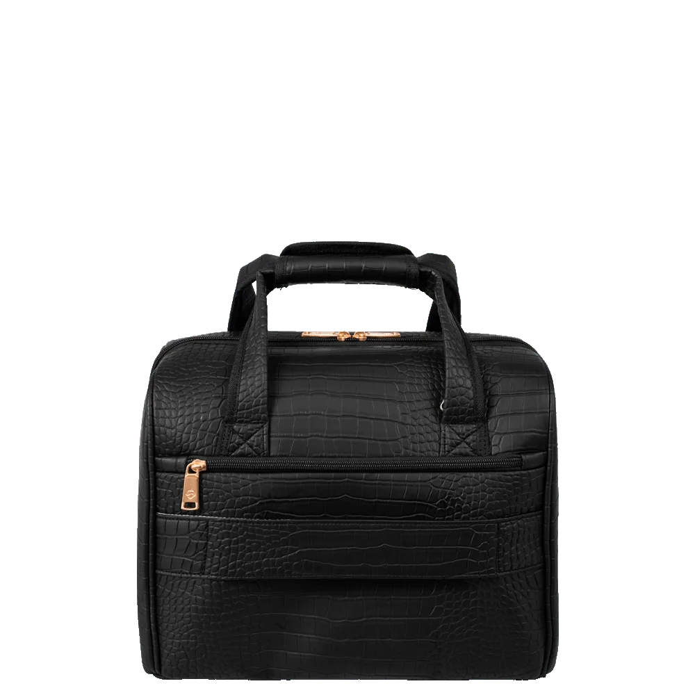 Frasqueira Grande Rígida Croco 5t - Preto