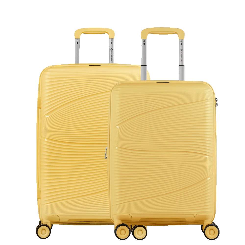 Kit 2 Malas Media e Bordo PP JOY - Amarelo