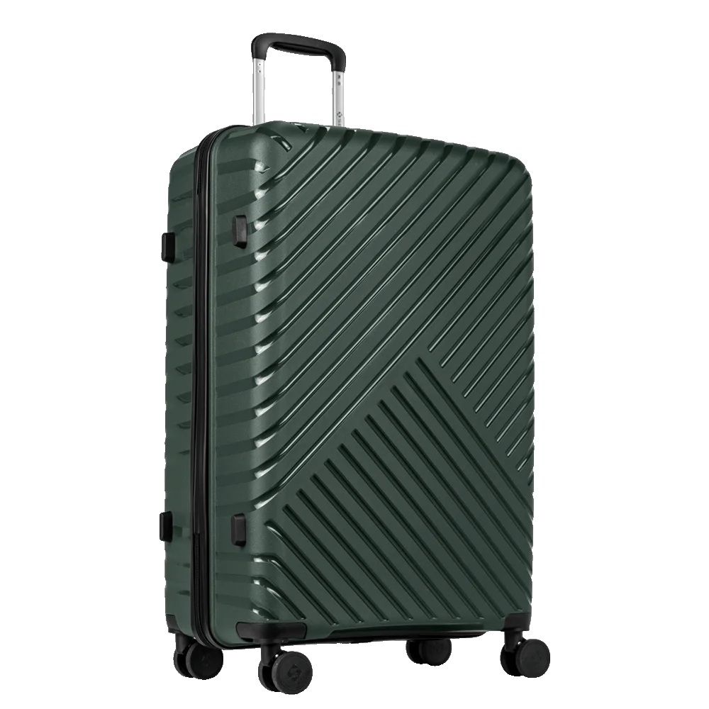 Kit 2 Malas de Viagem Grande e Bordo em Polipropileno PP Essencial 2 - Verde