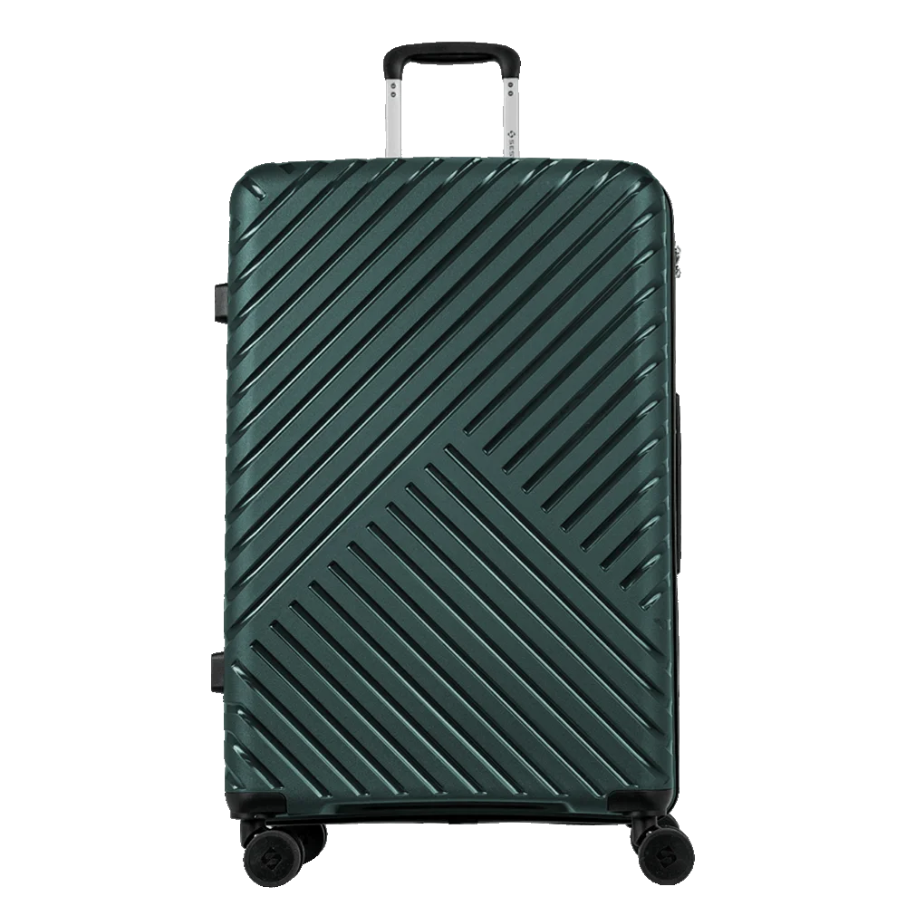 Kit 2 Malas de Viagem Grande e Bordo em Polipropileno PP Essencial 2 - Verde