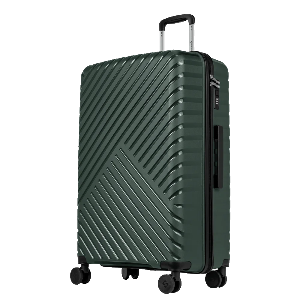 Kit 2 Malas de Viagem Grande e Bordo em Polipropileno PP Essencial 2 - Verde