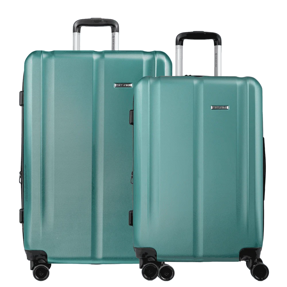 Kit 2 Malas de Viagem Grande e Média em ABS Gama 4 - Verde