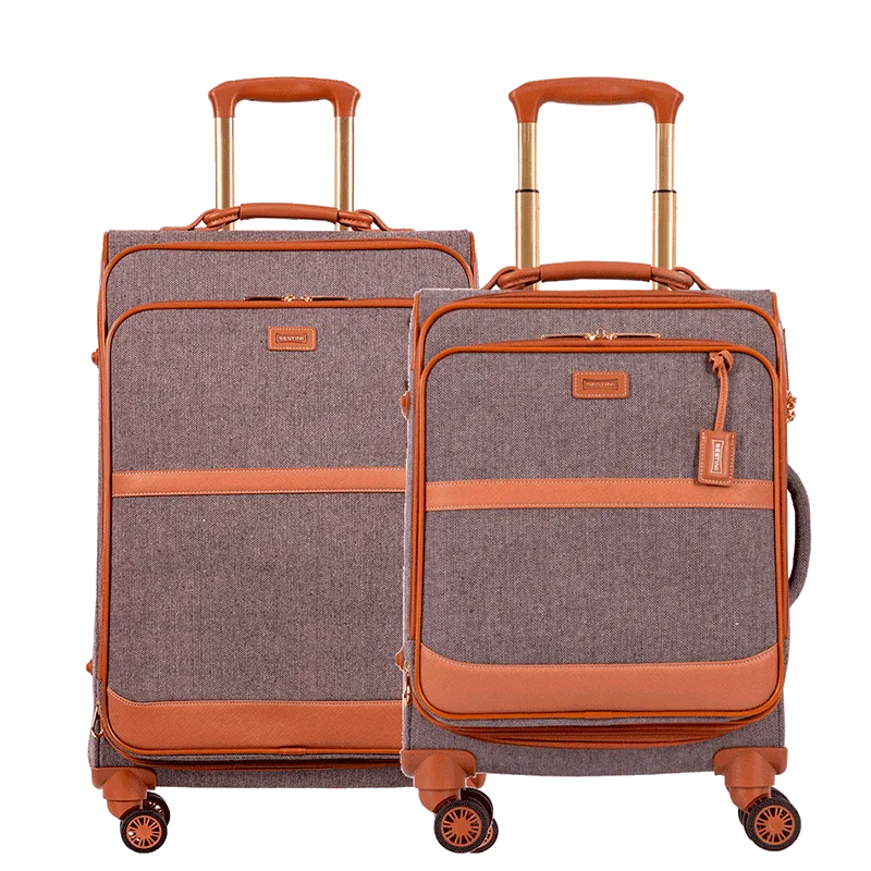 Kit 2 Malas de Viagem Média e Bordo Royale - Cinza