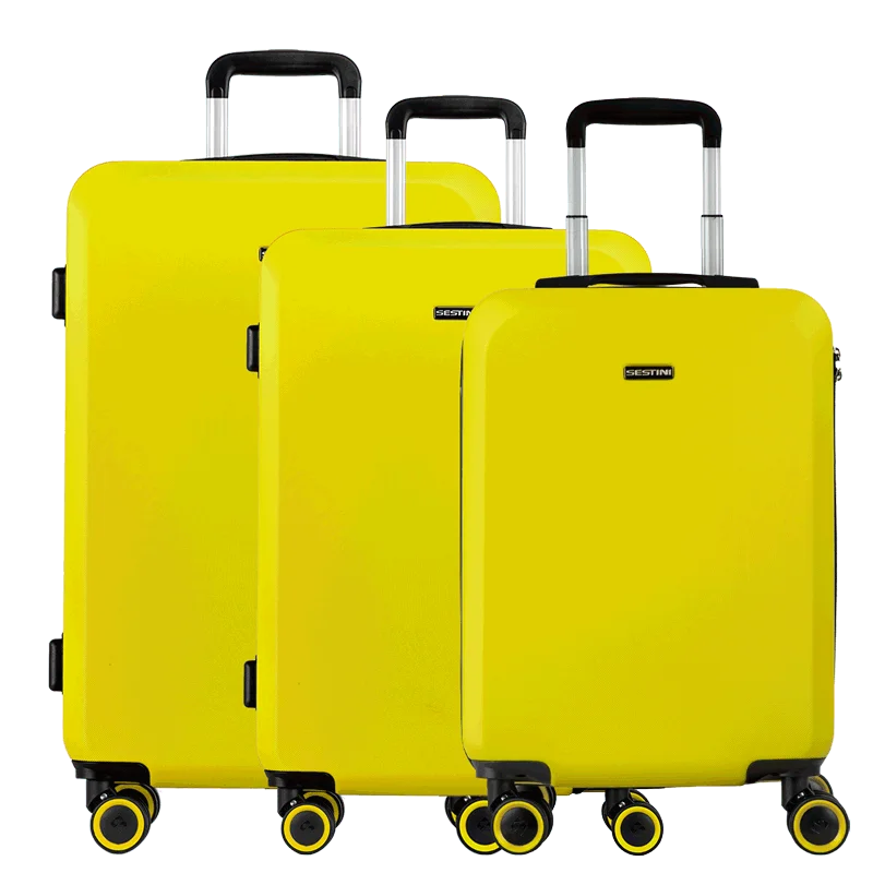 Kit 3 Malas Grande, Média e Bordo Uno Racer - Amarelo
