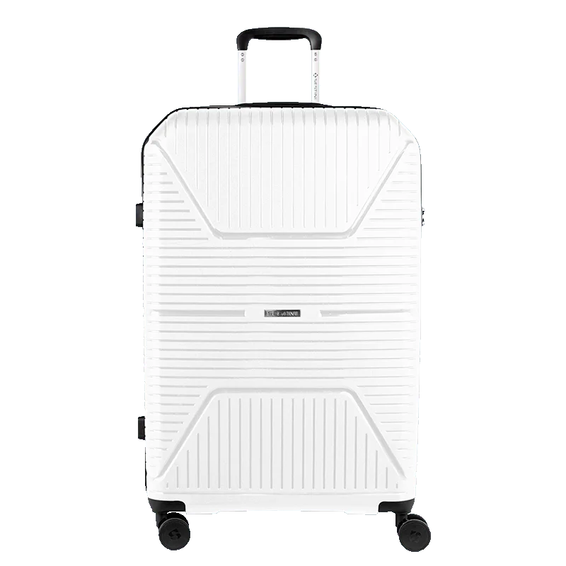 Kit 3 Malas de Viagem Grande, Média e Bordo PP Prime - Branco