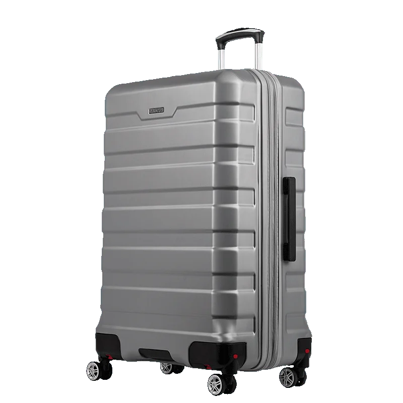 Kit 3 Malas de Viagem Grande, Média e Bordo Plus em ABS Wheeless 2t - Prata
