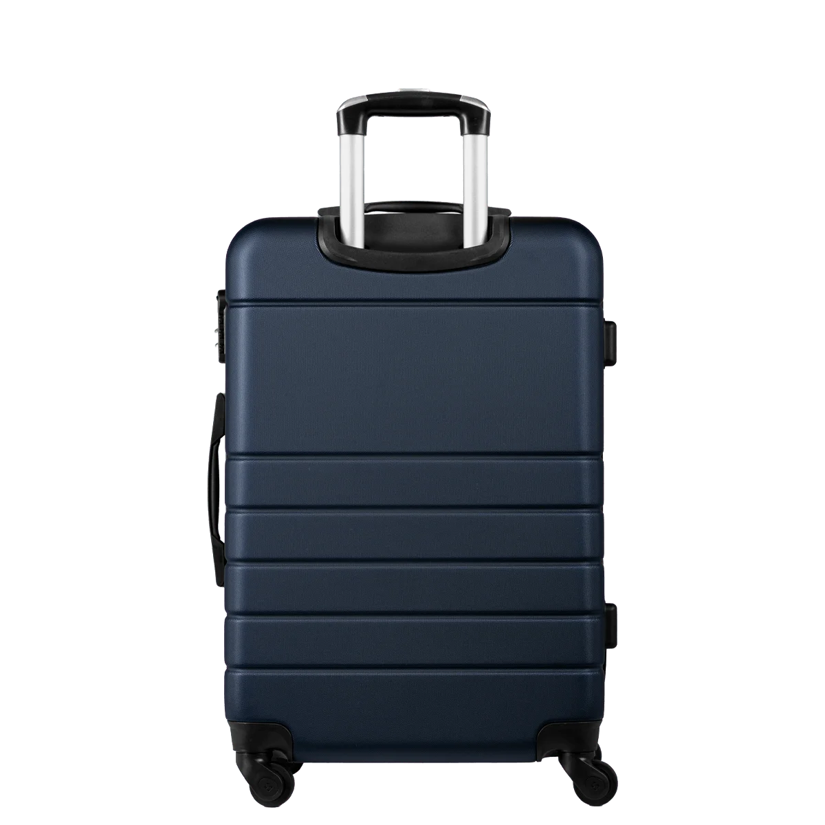 Kit 3 Malas de viagem Grande, Média e Bordo e 1 Frasqueira em ABS Essencial 2 - Azul marinho