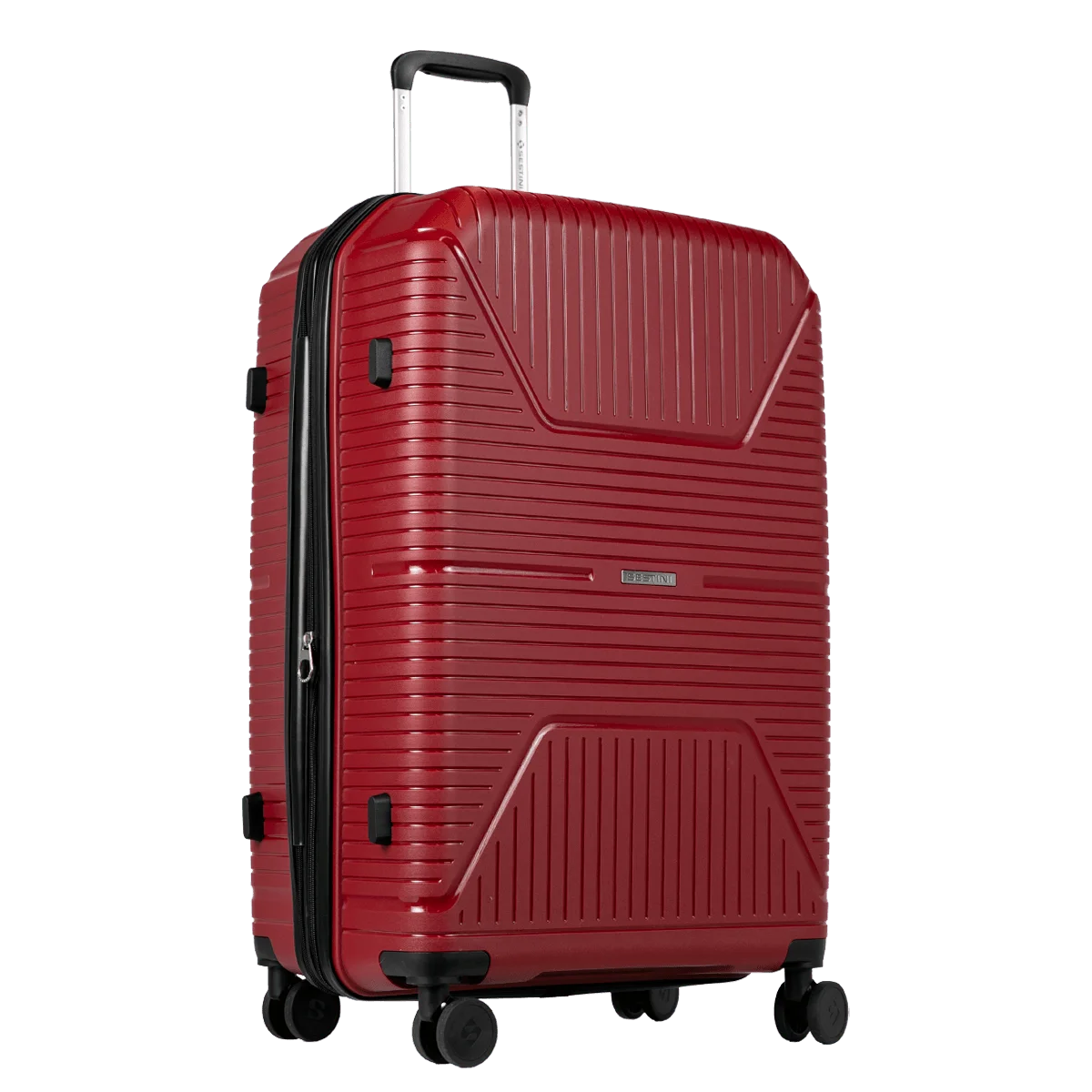 Kit 3 Malas de viagem Grande, Média e Bordo e 1 Frasqueira em Polipropileno PP Essencial Plus 2 - Vinho