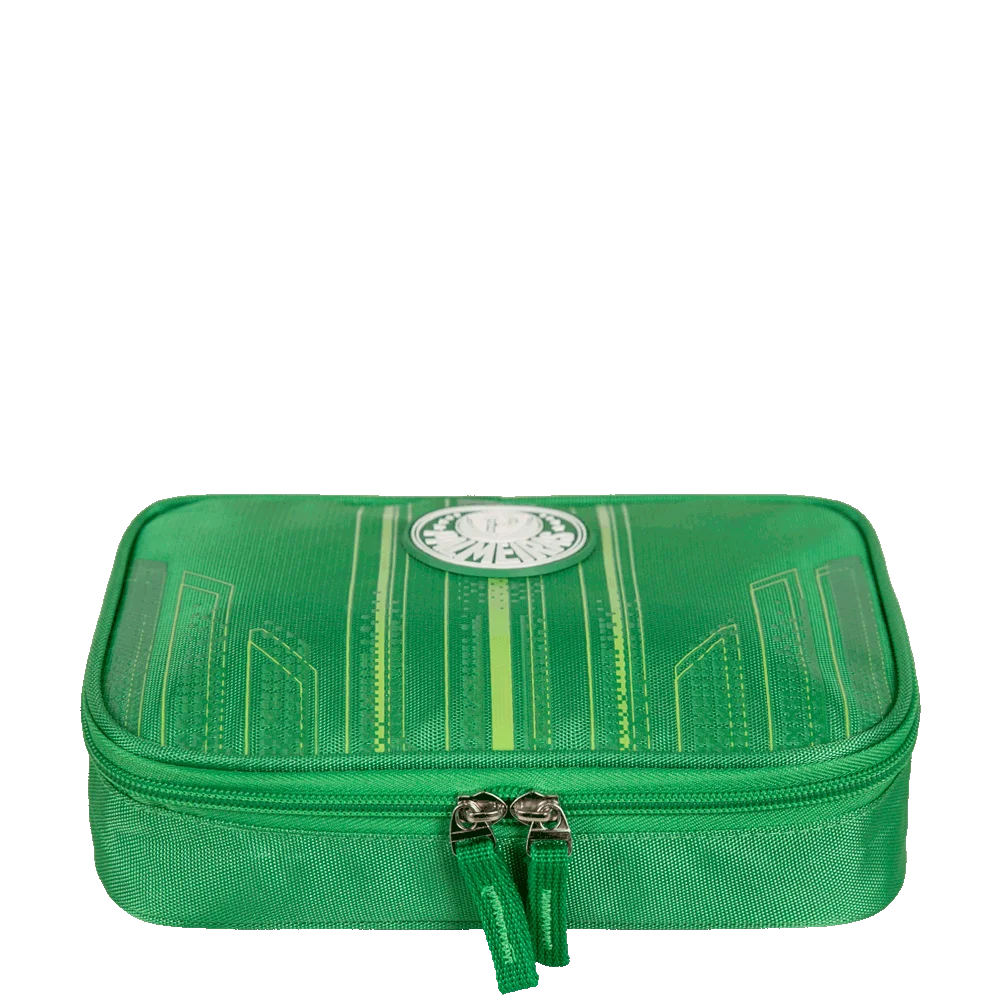 Kit Mochila 2 Compartimentos, Necessaire e Estojo Box Palmeiras X02 - Verdão